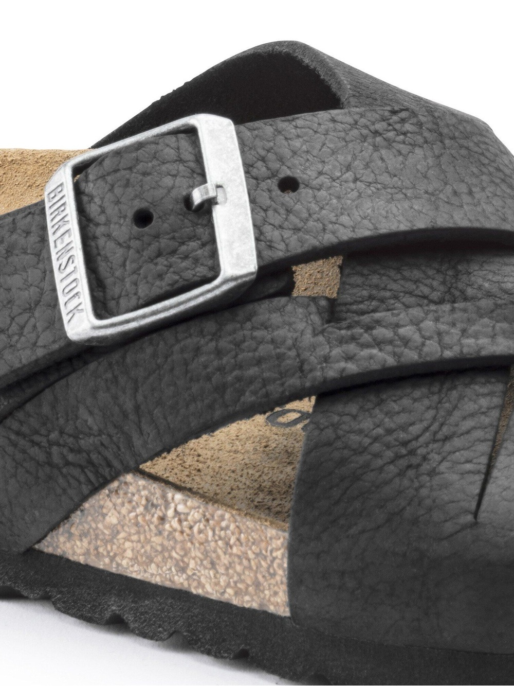 Birkenstock Lugano Sandals in Black and Cork - Picture 4 of 12